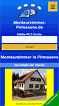 Mobile Screenshot of monteurzimmer-pirmasens.de